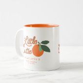 Kleine Süsse Clementine Baby Dusche Gefallen Tasse (Vorderseite Links)