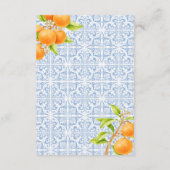 Kleine Süsse Clementine Books for Baby Shower Begleitkarte (Rückseite)