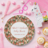 Kleine Süsse Clementine | Citrus Theme Baby Dusche Pappteller (Party)