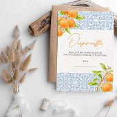 Kleine Süsse Clementine Diaper Raffle Baby Dusche Begleitkarte