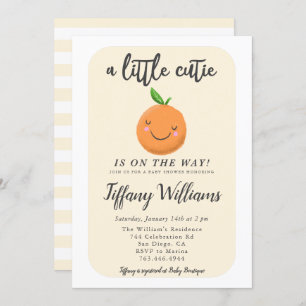 Kleine Süsse Clementine Gender Neutral Baby Dusche Einladung