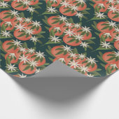 Kleine Süsse Clementine Green Geschenkpapier (Ecke)