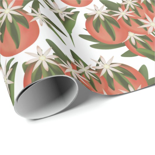 Kleine Süsse Clementine Neutral Baby Dusche Geschenkpapier (Rolleneckpunkt)