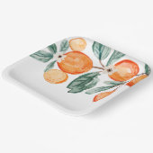 Kleine Süsse Clementine Party Paper Teller (Gewinkelt)