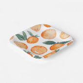 Kleine Süsse Clementine Party Paper Teller (Gewinkelt)