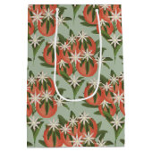 Kleine Süsse Clementine Sage Mittlere Geschenktüte (Rückseite)