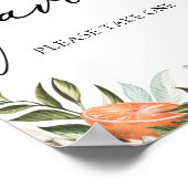 Kleine Süsse Clementines und Grünfavors Zeichen Poster (Ecke)