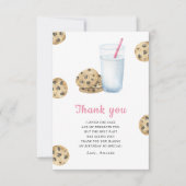 Kleine süße Cookie Mädchen Geburtstagsfeier Danke (Vorderseite)