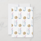 Kleine süße Cookie Mädchen Geburtstagsfeier Danke (Rückseite)