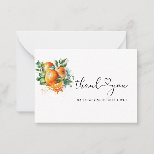 Kleine Süsse danke Mitteilungskarte (Vorderseite)