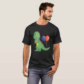 Kleine süße Dinosaurier mit Limonade Erfrischung f T-Shirt (Vorne ganz)