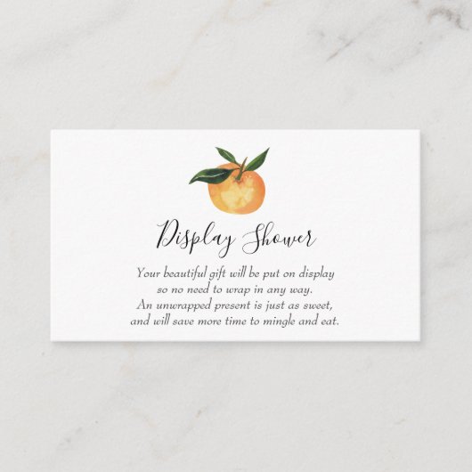 Kleine Süsse Display Duscheinsteckkarte Begleitkarte (Vorderseite)