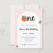 Kleine Süsse Einladung zum ersten Geburtstag (Vorderseite)