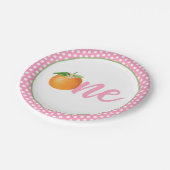Kleine Süsse Erstgeburtsplatte - PK Dots Pappteller (Schrägansicht)