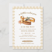 Kleine Süsse Fall Pumpkin Pie Babydusche Einladung (Vorderseite)