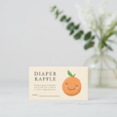 Kleine Süsse Gelbes Kinderdusche Windelwanne Raffl Begleitkarte (Stehend Vorderseite)