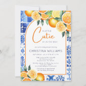 Kleine Süsse Gender-Neutral Baby Dusche Einladung (Vorderseite)