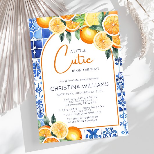 Kleine Süsse Gender-Neutral Baby Dusche Einladung