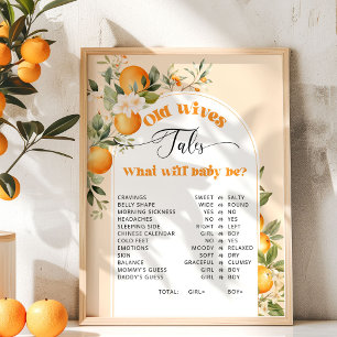 Kleine Süsse Geschlecht zeigen Alte Ehefrauen Märc Poster