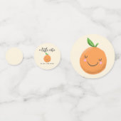 Kleine Süsse Geschlechtsneutrale Babydusche Konfetti (Vorderseiten)