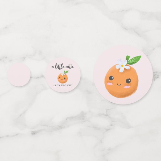 Kleine Süsse Girl Babydusche Konfetti (Vorderseiten)