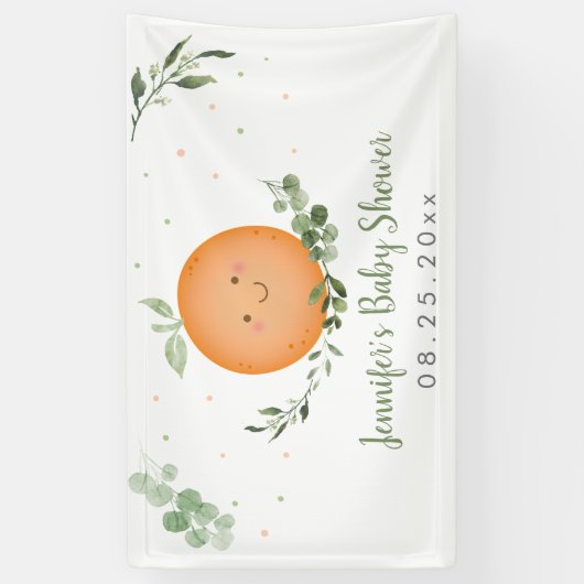 Kleine Süsse Grüne Kinderdusche Banner (Vertikal)