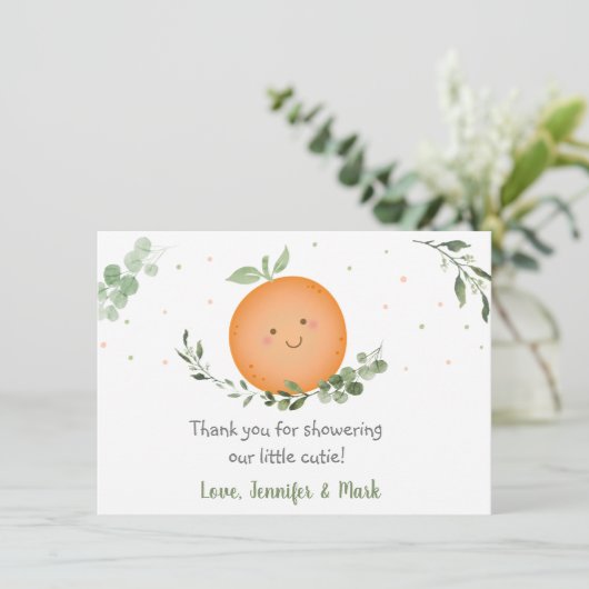 Kleine Süsse Grüne Kinderdusche Danke (Stehend Vorderseite)