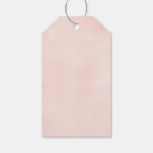 Kleine Süsse Grüne Kinderdusche Danke Geschenkanhänger (Rückseite)