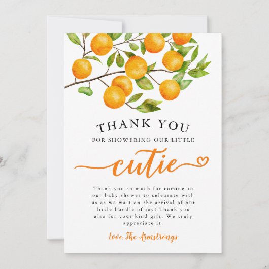 Kleine Süsse Grüne Kinderdusche Dankeskarte (Vorderseite)