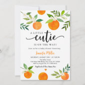 Kleine Süsse Grünpflanzen BläserBaby Dusche Einladung (Vorderseite)