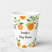 Kleine Süsse Grünpflanzen BläserBaby Dusche Pappbecher (Vorderseite)