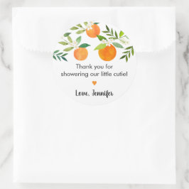 Kleine Süsse Grünpflanzen BläserBaby Dusche Runder Aufkleber