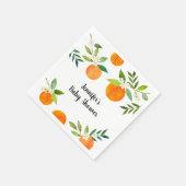 Kleine Süsse Grünpflanzen BläserBaby Dusche Serviette (Ecke)