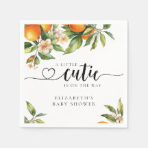 Kleine Süsse Grünpflanzen Orange Babydusche