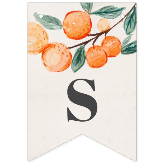 Kleine Süsse-Happy-Baby-Duschbanner Orange Wimpelkette (Erste Fahne)