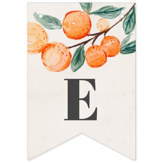 Kleine Süsse-Happy-Baby-Duschbanner Orange Wimpelkette (Dritte Fahne)