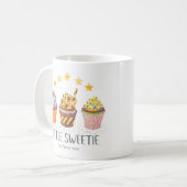 Kleine süße, helle Farben Wasserfarben Cupcakes Kaffeetasse (Vorderseite Links)