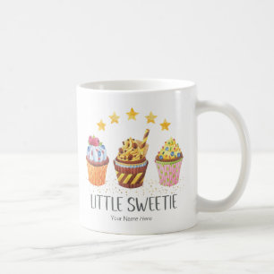 Kleine süße, helle Farben Wasserfarben Cupcakes Kaffeetasse