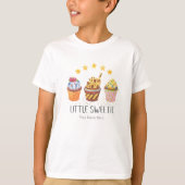 Kleine süße, helle Farben Wasserfarben Cupcakes T-Shirt (Vorderseite)