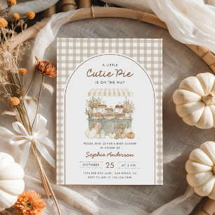 Kleine Süße im Herbst-Babyshower Einladung