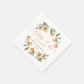 Kleine Süsse ist auf dem Weg Babydusche Serviette (Ecke)