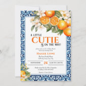 Kleine Süsse ist auf dem Weg zu einer bestellbaren Einladung (Vorderseite)