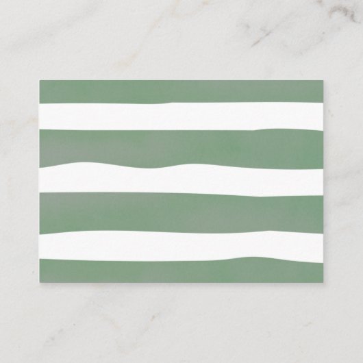 Kleine Süsse-Käfig Grüne Bücher für Babydusche Begleitkarte (Rückseite)