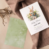 Kleine, süße Kaninchendusche Einladung