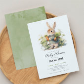 Kleine, süße Kaninchendusche Einladung