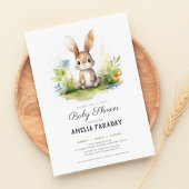 Kleine, süße Kaninchendusche Einladung