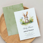 Kleine, süße Kaninchendusche Einladung