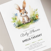 Kleine, süße Kaninchendusche Einladung