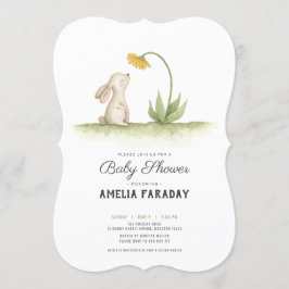 Kleine, süße Kaninchendusche Einladung