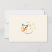 Kleine Süsse Kinderdusche Familienkarte Dankeskarte (Rückseite)